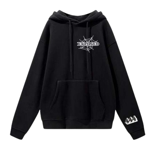 Black Web Hoodie